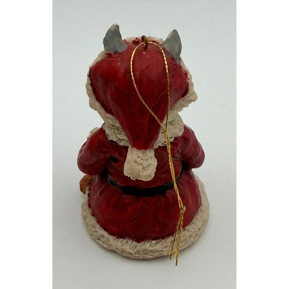 Vintage‎ Santa Cow Christmas Ornament Red Suit Farm Animal Holiday Decor